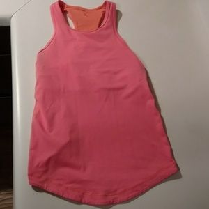 Lululemon peach-colored athletic tank top size 4
